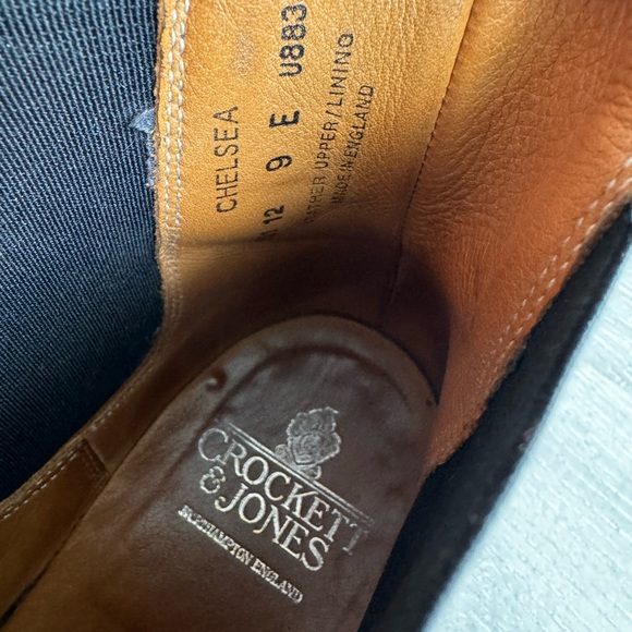 [SOLD] Crockett & Jones Chelsea Boots - Black Calf Leather Size 9UK/10US - Picture 4 of 4